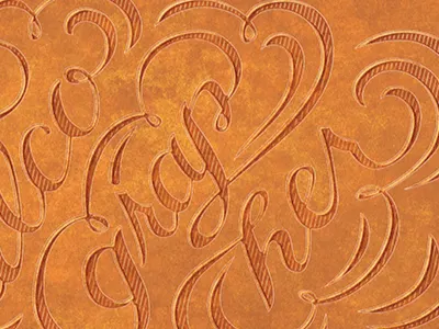 Melanochalcographer copper printing plates hand lettering lettering