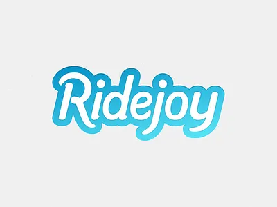 Ridejoy logo brand logo logotype script