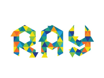 Ray Logo colors event branding kaleidoscope pattern ray