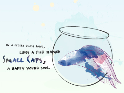 Small Caps the studio Betta digital illustration watercolor