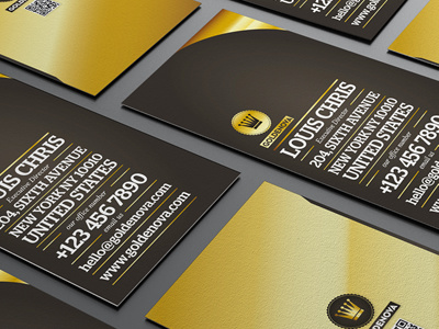 Golden Nova business card business card foil stamping gold business card golden business card golden nova hotstamp hotstamping hotstamping effect name card typography business card