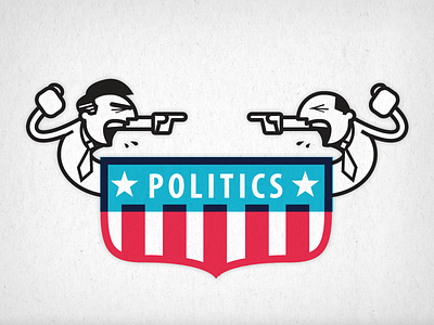 Politics 2 badge flag illustration politician politics presidential usa vector