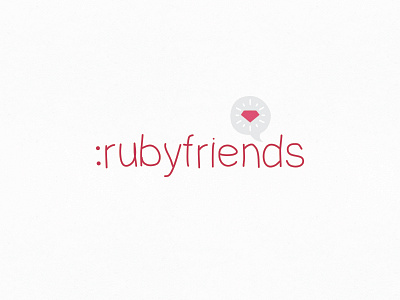 Ruby Friends Logo design friends logo design ruby ruby on rails