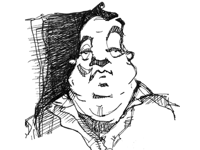 Sketch Man057 drawing pen and ink sketch