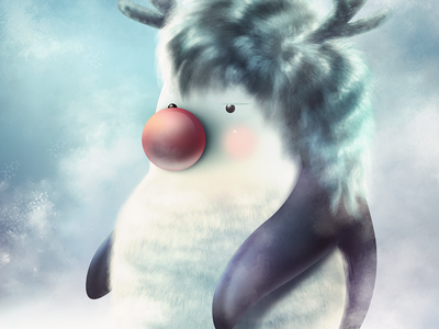 Penguin animals character christmas cute illustration penguin snow winter