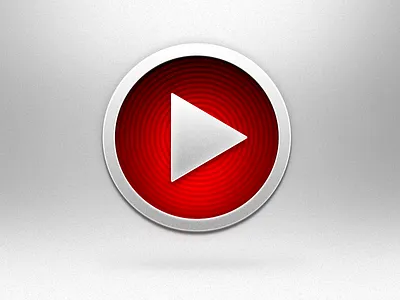 On-demamd Icon aluminum button glow icon jenks on demand on demand play red seth white