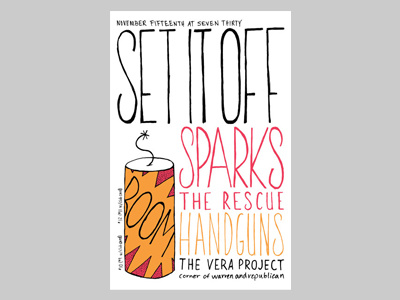 Set It Off gig poster screen print