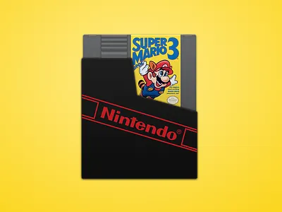Nes Cartridge free psd 8bit card cartridge free freebie icon new nintendo psd super mario