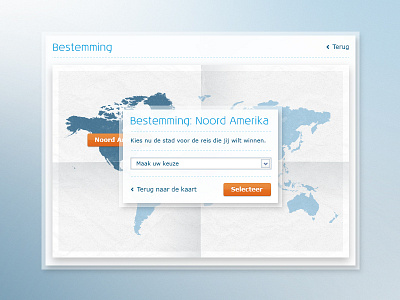 Destination picker destination klm map ui world