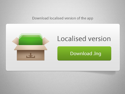 Localised version app button download gui icon illustration interface