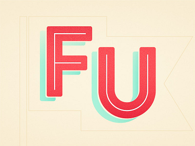 FUTURE design lettering poster series typography vector