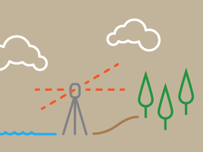 Surveyor illustration line surveyor