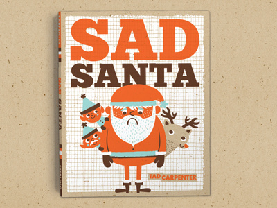 Sad Santa Out Now! book christmas color design elf illustration jolly reindeer sad sad santa santa