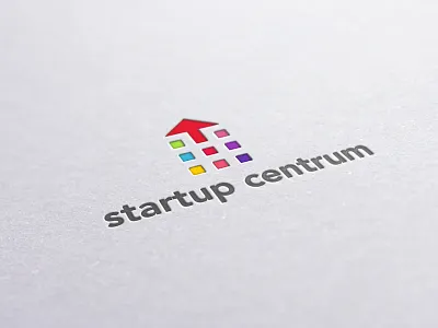 Startup Centrum arrow brand branding centrum communication agency growth house logo design logo designer pavel surovy seeds symbol