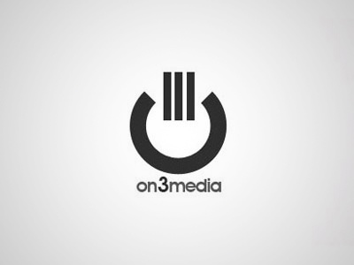 on3media logo corporate identity design icon logo minimalism minimalistic