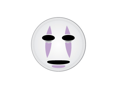 No Face Button animation button face ghibli interface no