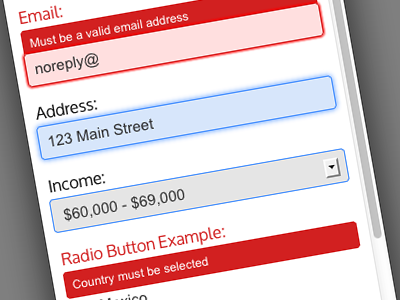 Responsive Sign Up Form - Red, White and Blue blue css3 form html5 invalid red responsive sign up white