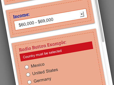 Responsive Sign Up Form - Orange, Blue, and Red blue css3 form html5 invalid orange red responsive sign up