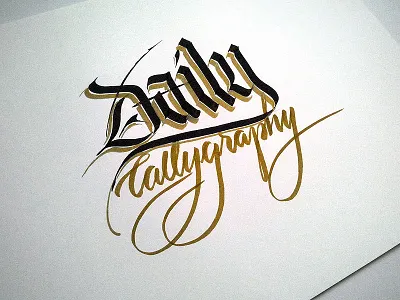Daily Callygraphy caligrafia calligraphy curitiba jackson alves lettering tipografia typography