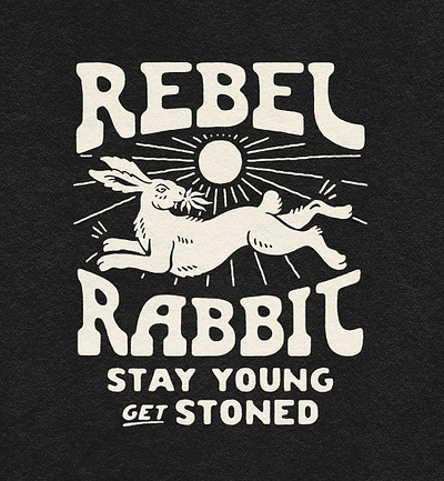 Rebel Rabbit Merch Design brand brand design brand identiy brand logo branding design graphic design illustration logo logo design merch merch design merch logo