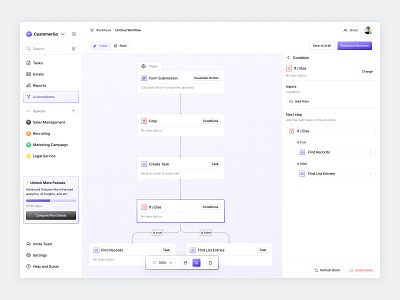 CustomerGo UI Kit - CRM Dashboard (Workflow Automation) automation list client management contact detail create workflow crm custom dashboard custom report customer management customer relationship email management file management import data list view onboarding saas sales dashboard space management task management ui kit workflow automation