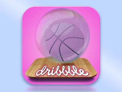dribbble_icon app icon dribbble in bubbble