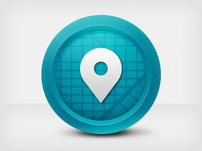 icon location circle icon location map