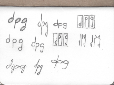 vanity logo sketches