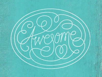 Awesome distress flourish lettering texture typography vintage