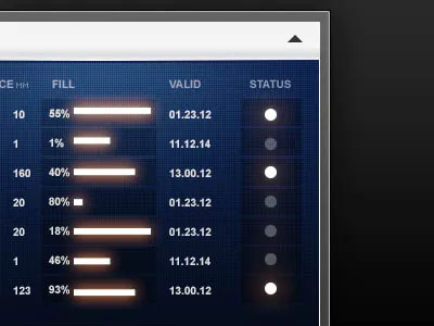 Financial information financial info infographic table