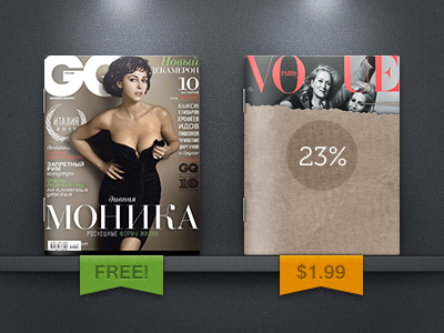 Magazine case bookcase magazine ui