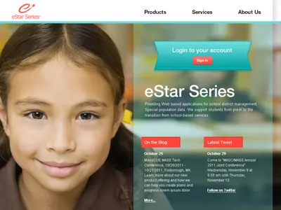 homepage design education learning