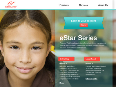homepage design education learning