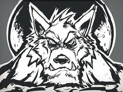 A Werewolf Named Rak creature halloween ink monster werewolf wolf wolfman