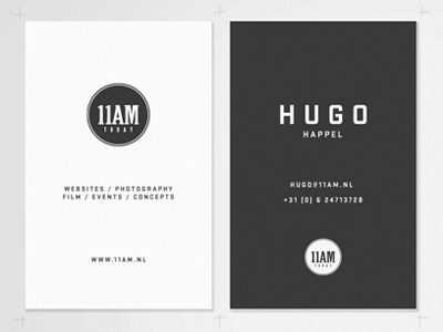 11AM 11am business cards today