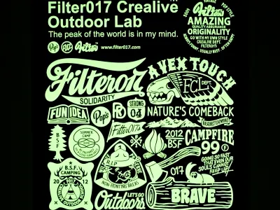 Filter017「FCL OUTDOOR LAB」Screen Printing Poster