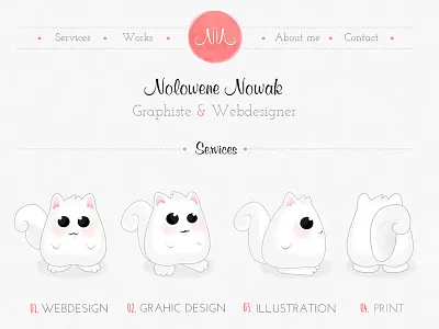 My new Portfolio character cute portfolio services webdesign