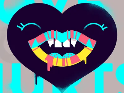 Love hurts heart love mouth