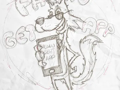 Wolf Mascot (Rejected Concept)