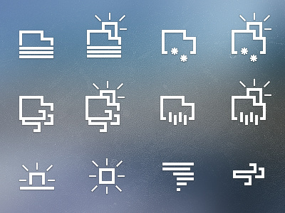 Weather Icons - Weathard android cloud freebie icon iphone rain snow sun sun shine tornado vector weather wind