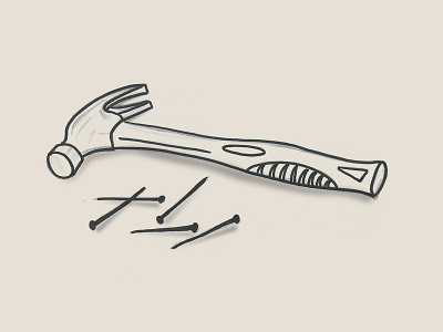 Stop: Hammer Time hammer nails sketch