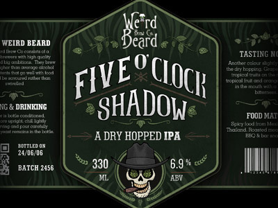 Beer label development beer illustration label lettering