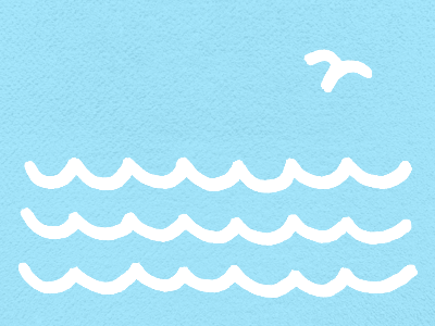 Fly Like A Seagull bird blue fly seagull water waves