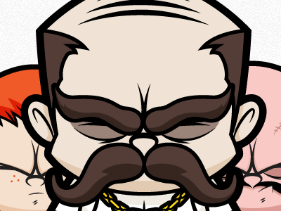 The Bullies bully butcher cartoon character design ginger illustration illustrator scar vector vinyl