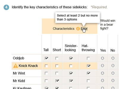 Complex form error styles forms