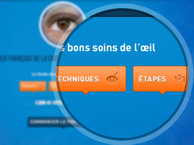 Interactive terminal - Eye surgery button buttons eye icon icons interactive laser magnify picto pictogram pictograms pictos surgery terminal ui ux