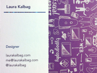 New business cards to match my new site avenir business card illustration