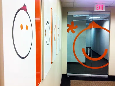 IC Door & Wall Art art lobby logo office sticker vinyl