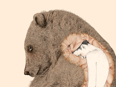 Lady of Clare bear illustration nonsense
