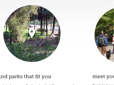 Find parks home page landing location park